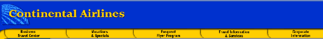 www.continental.com Navigation Bar